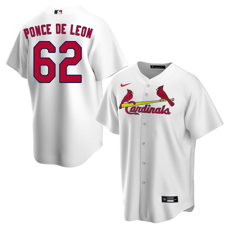 Nike Men #62 Daniel Ponce de Leon St.Louis Cardinals Baseball Jerseys Sale-White